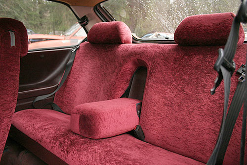 The most hideous seat covers will have to go also. A “bit” too 80′s for me.