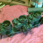 The carburettor battery needs a thorough cleaning and new gaskets...