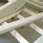 Topcoat front bumper center piece. (It will not be chromed). Topcoat front bumper center piece. (It will not be chromed).