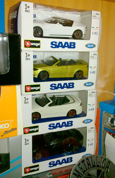 Burago Saab Aero-X and 9-3 Cabriolet Burago Saab Aero-X and 9-3 Cabriolet