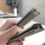 I found decent rubber lists for the rear shelf from the spares.