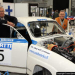 Three champions. Juhani Markkanen and Simo Lampinen and the championship car of 1975 - A Saab 96 rally, AEU-502. Three champions. Juhani Markkanen and Simo Lampinen and the championship car of 1975 - A Saab 96 rally, AEU-502.