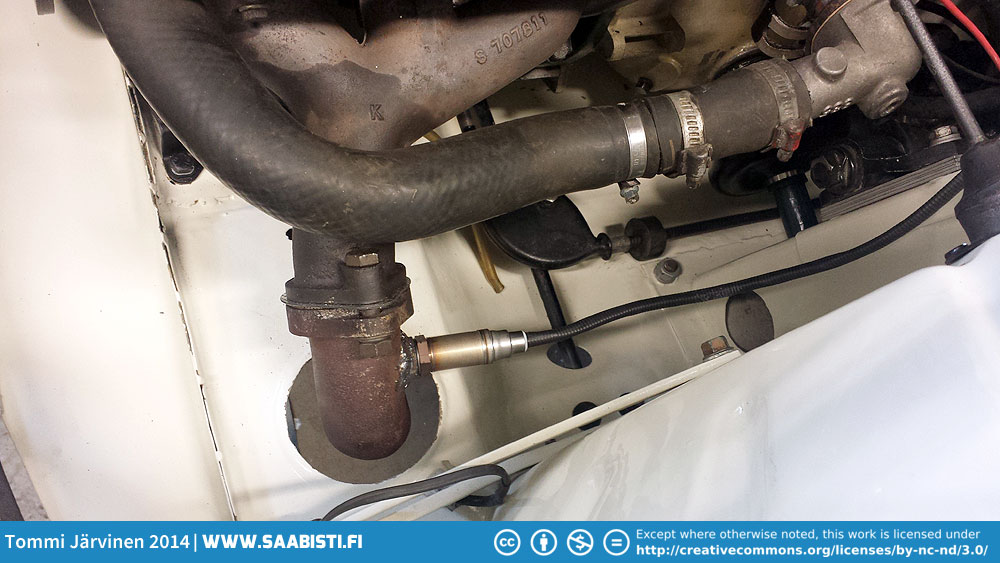 The lambda sensor in the exhaust pipe.