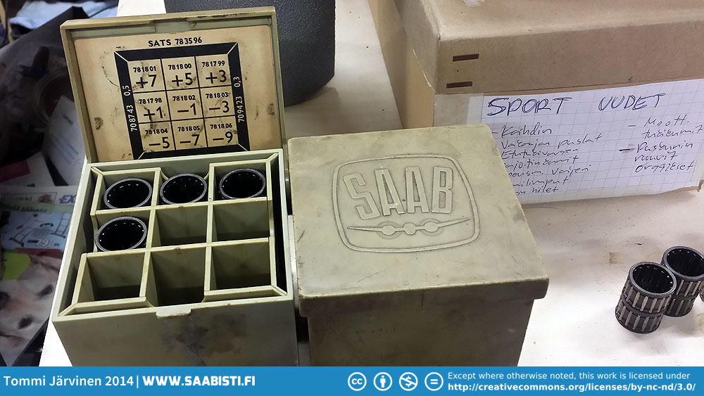 Two packets needle bearings sets in various over and under sizes.