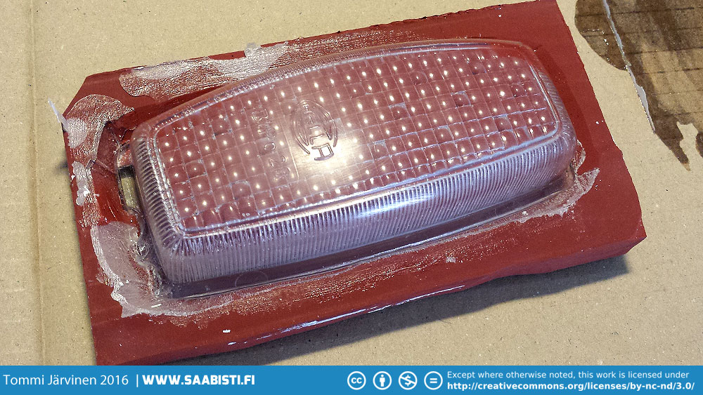 Removing the polyester piece from the silicone mold can be tricky.