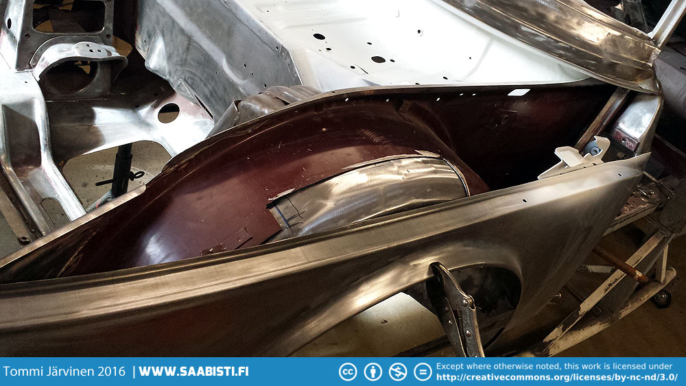 And fitting the fender.
