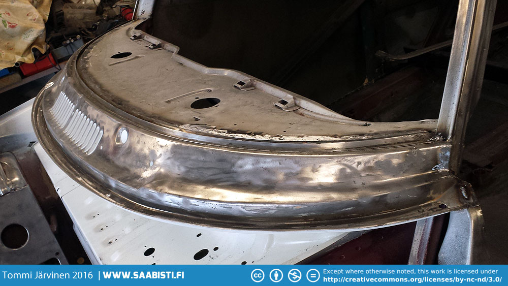 And the window frame welded. Compared to some of the other stuff this was pretty straightforward to do.